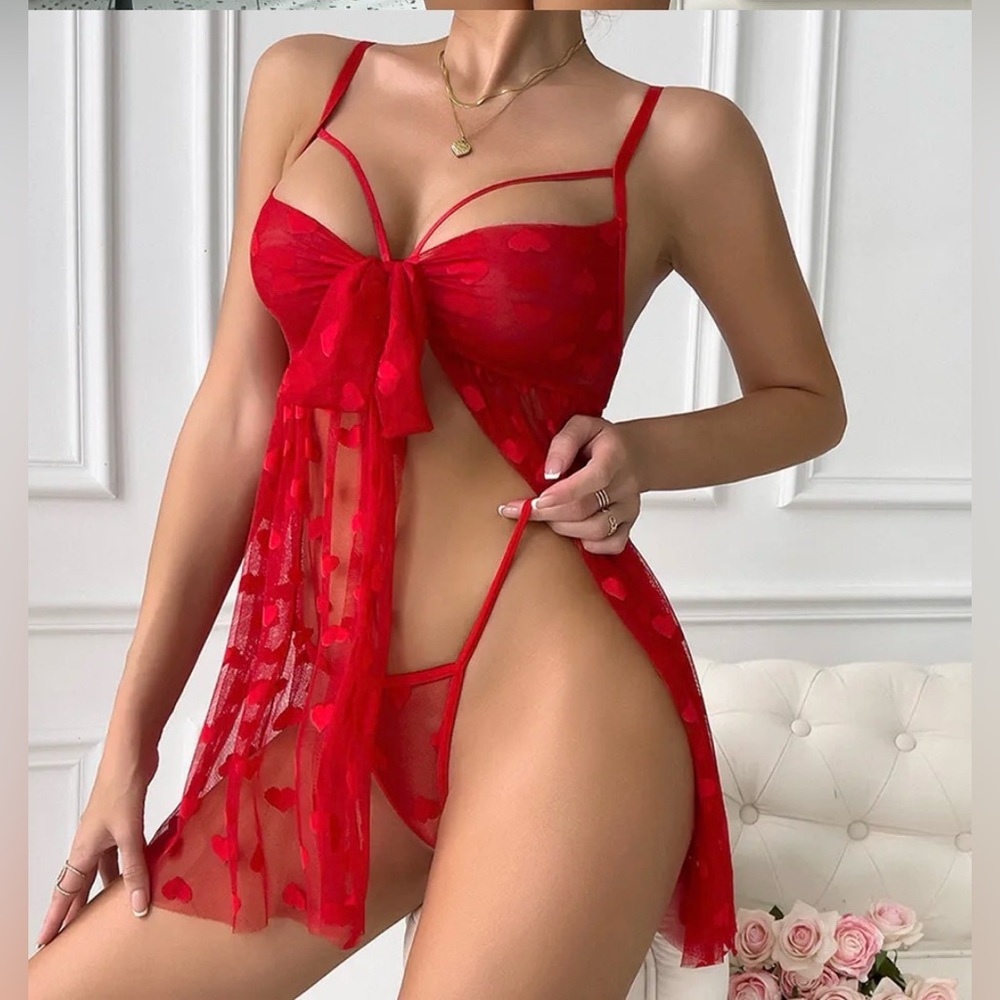 Valentines Pink Heart lingerie 🩷